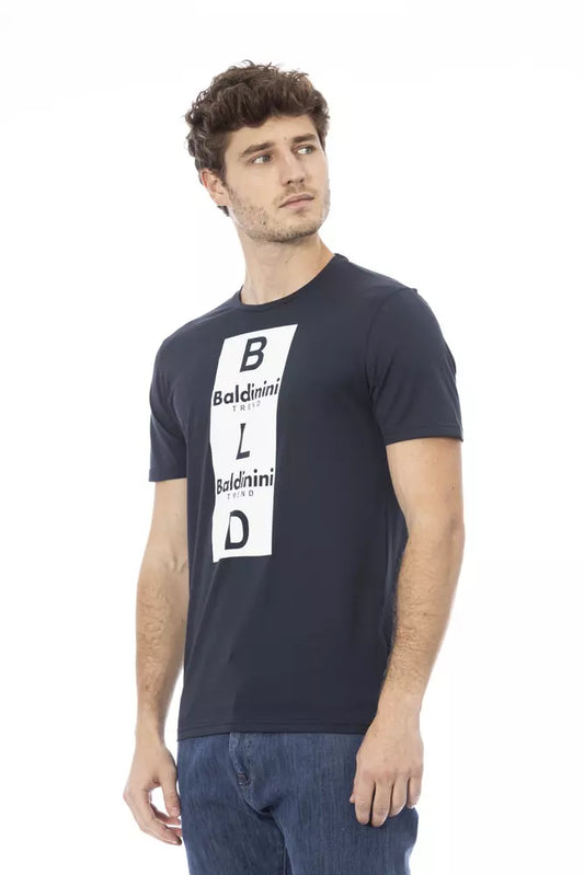 Baldinini Trend Blue Cotton Men's T-Shirt