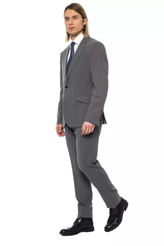 Billionaire Italian Couture Gray Wool Men Blazer