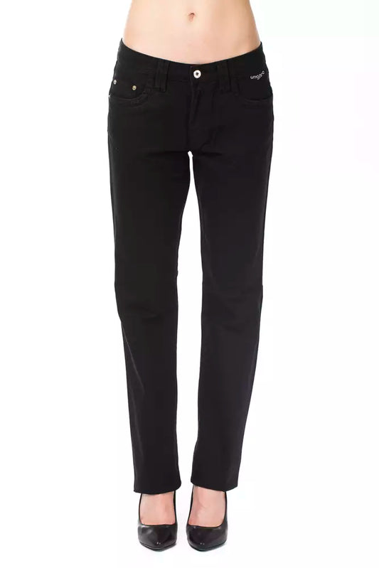 Ungaro Fever Black Cotton Women Pant