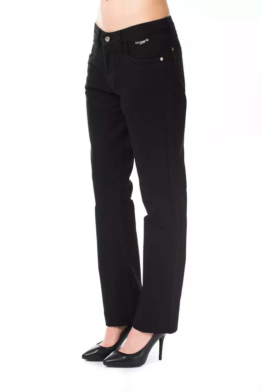Ungaro Fever Black Cotton Women Pant
