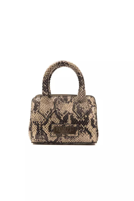 Pompei Donatella Brown Leather Women Shoulder Bag