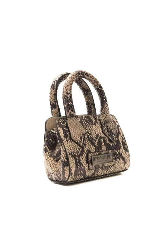 Pompei Donatella Brown Leather Women Shoulder Bag