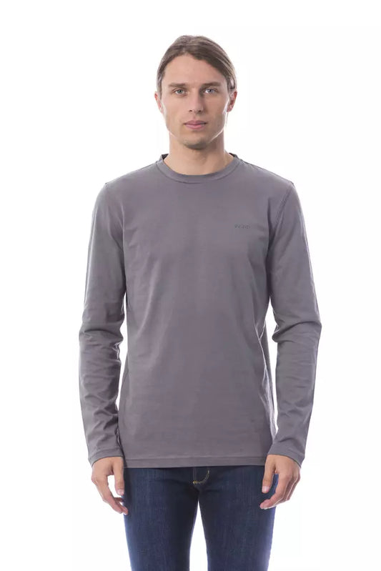 Verri "Gray Cotton Men T-Shirt"