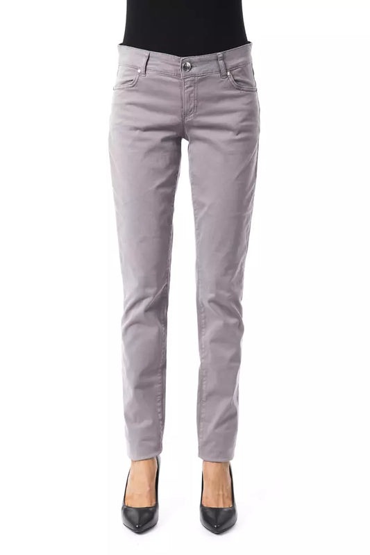 BYBLOS Gray Cotton Women's Pant
