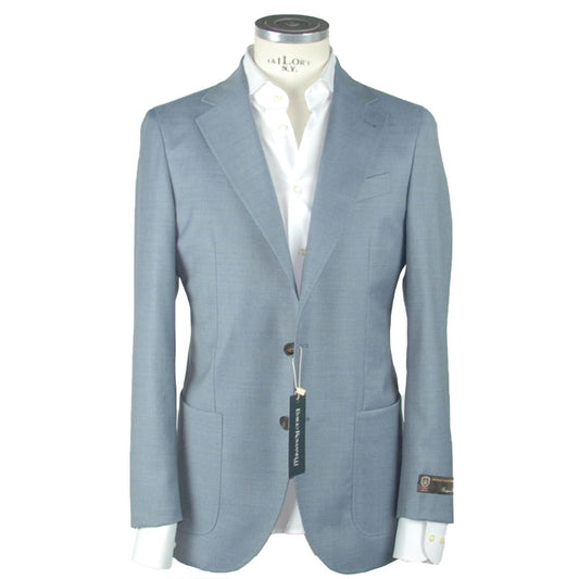 Emilio Romanelli Light Blue Wool Men's Blazer