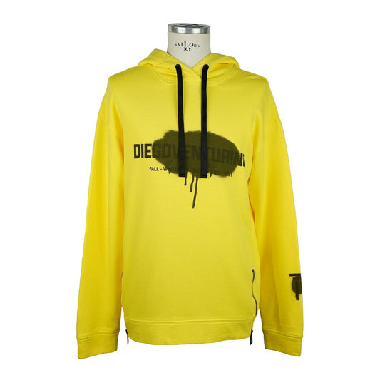 Diego Venturino Yellow Cotton Men's Sweatshirt