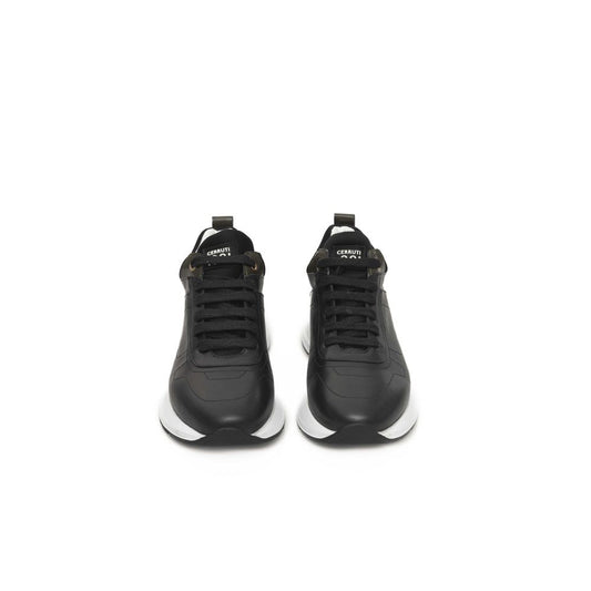Cerruti 1881 Black Cowhide Women Sneaker