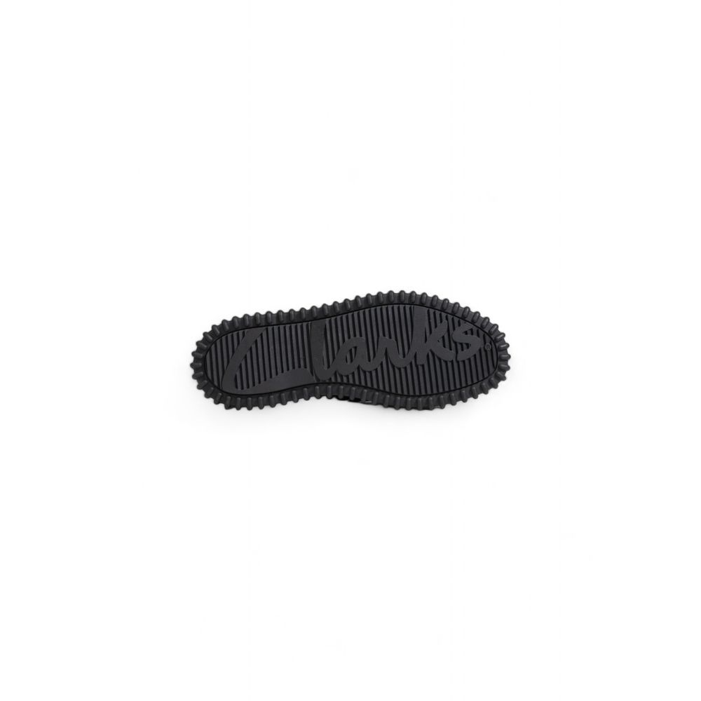 Clarks Black Leather Platform
