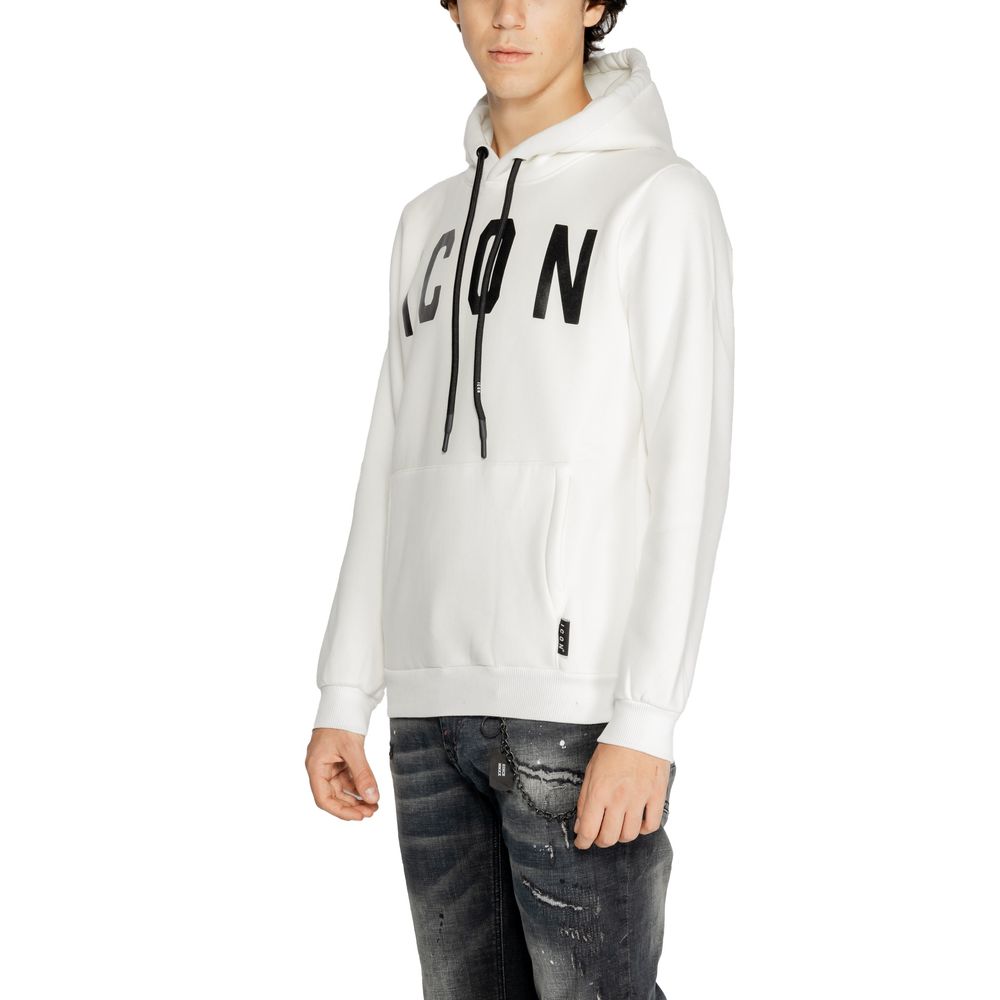 Icon White Cotton Hoody