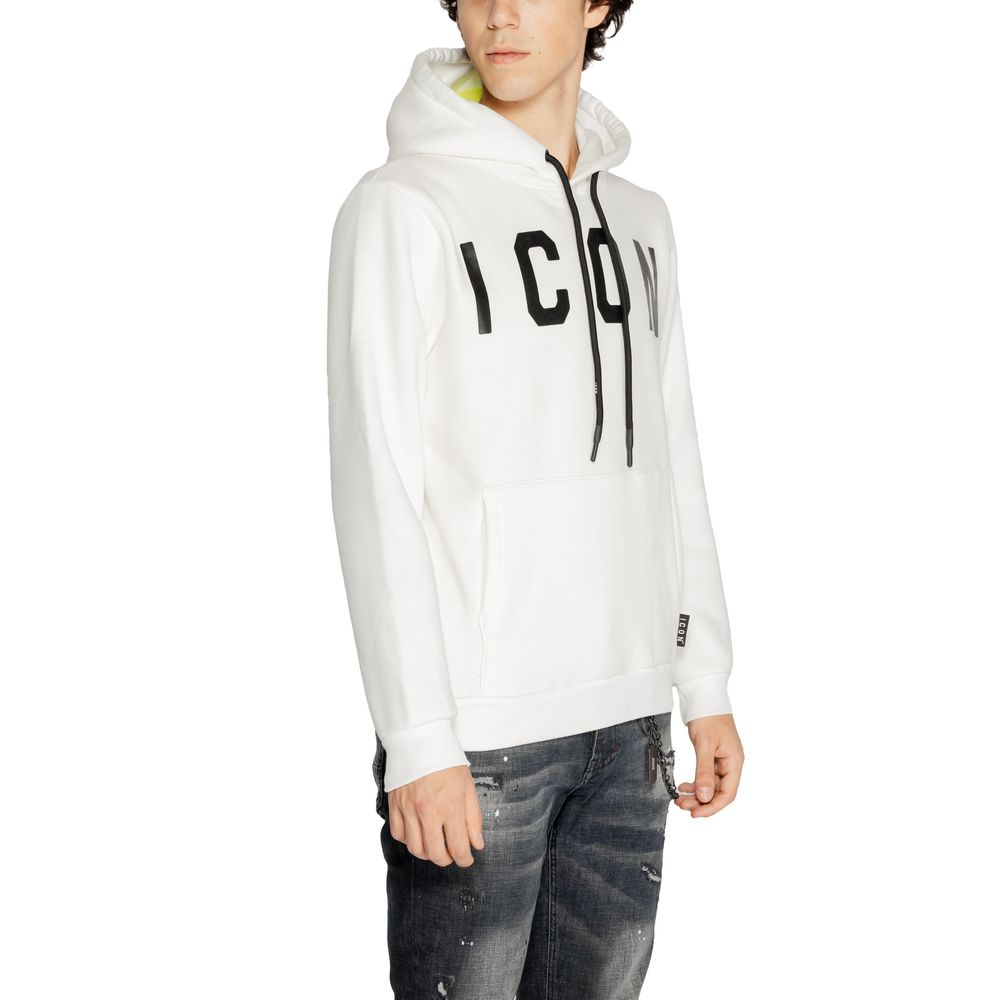 Icon White Cotton Hoody