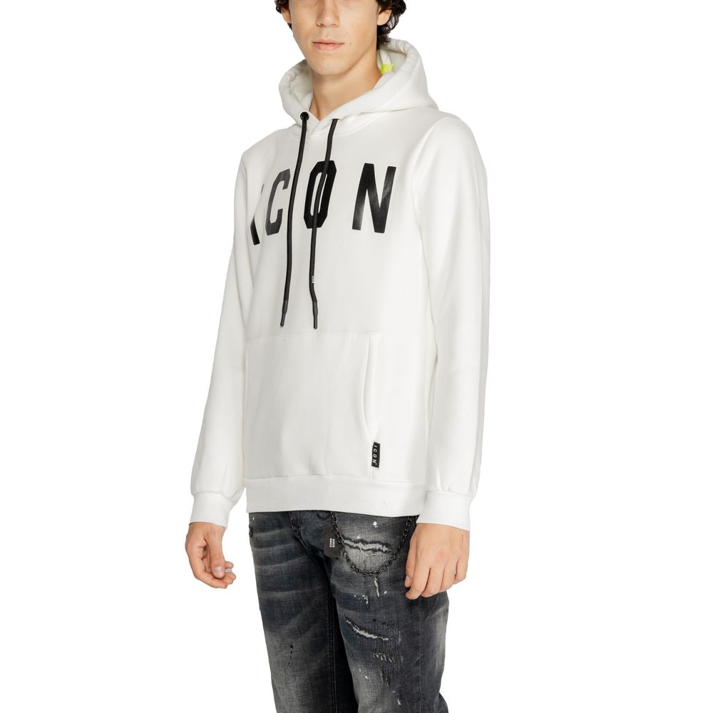 Icon White Cotton Hoody
