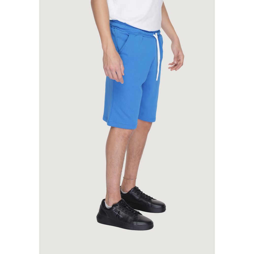 Icon Blue Cotton Bermuda