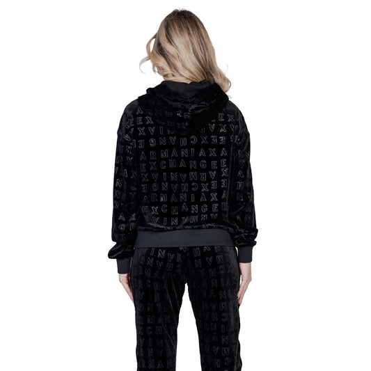 Armani Exchange Black Polyester Hoody