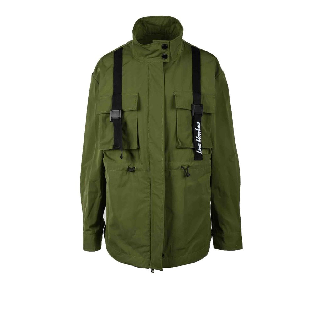 Love Moschino Green Polyester Parka
