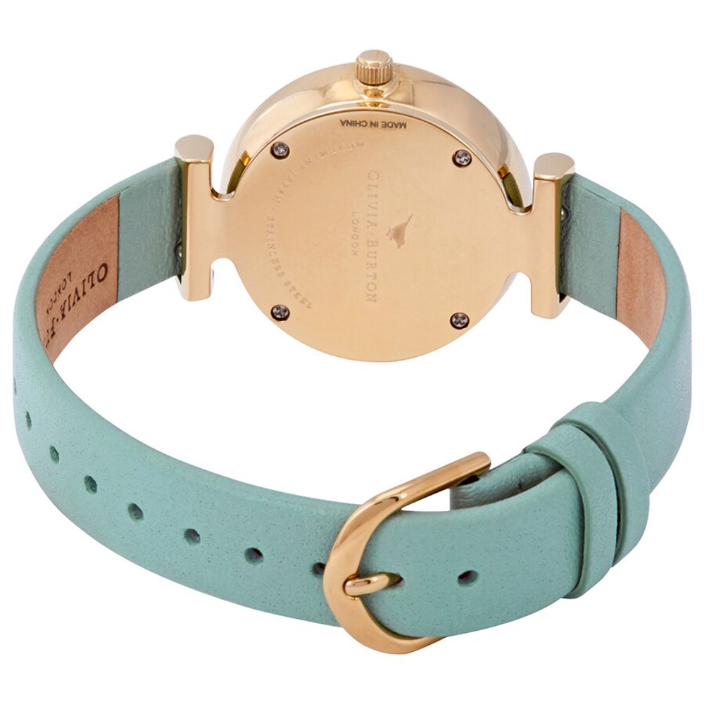 Olivia Burton Green Artificial Leather Watch