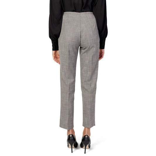 Sandro Ferrone Gray Polyester Pant