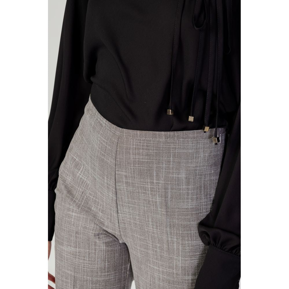 Sandro Ferrone Gray Polyester Pant