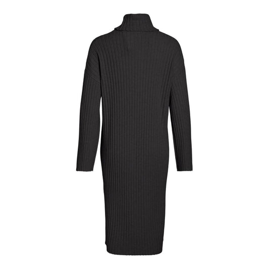 Vila Clothes Gray Nylon Midi