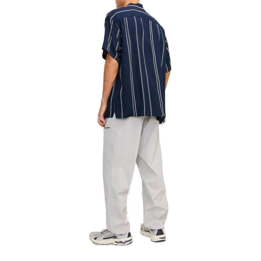 Jack Jones Blue Viscose Shortsleeve