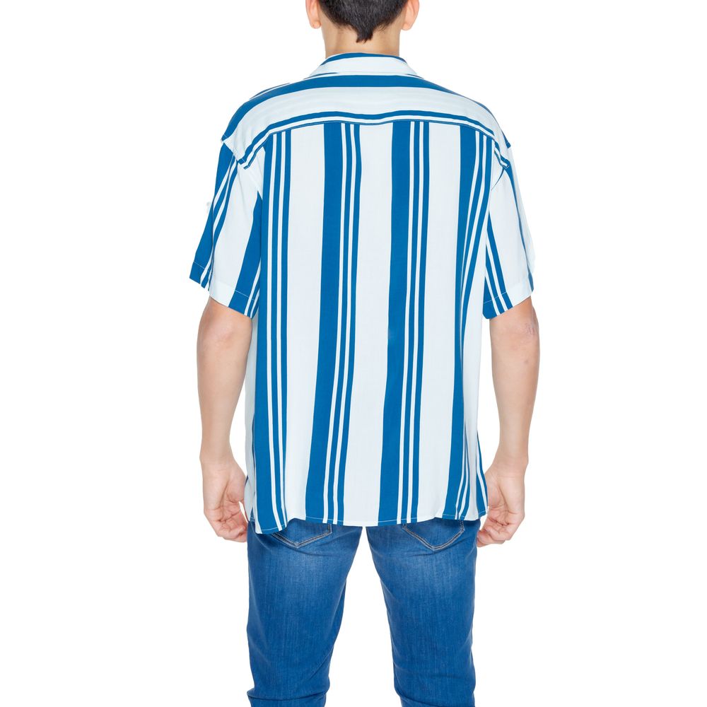 Jack Jones Blue Viscose Shortsleeve