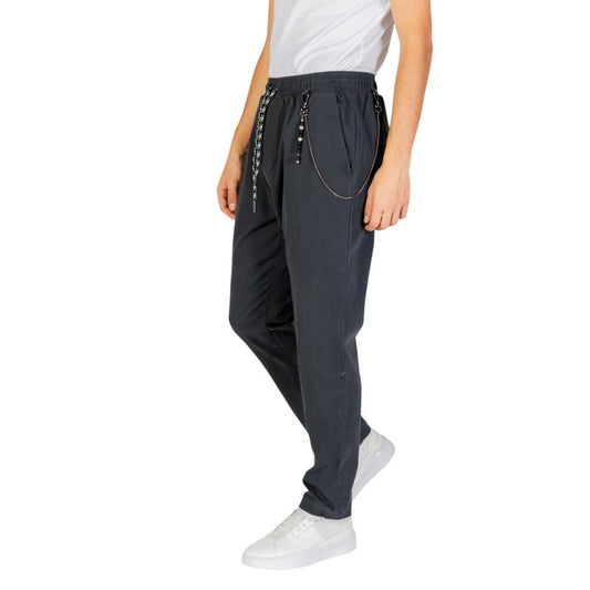 Gianni Lupo Gray Cotton Pant