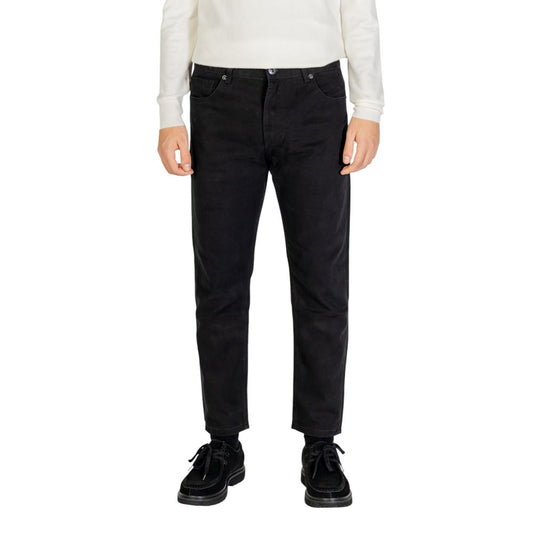 Gianni Lupo Black Cotton Pant