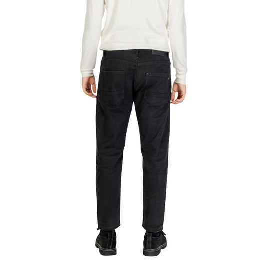 Gianni Lupo Black Cotton Pant
