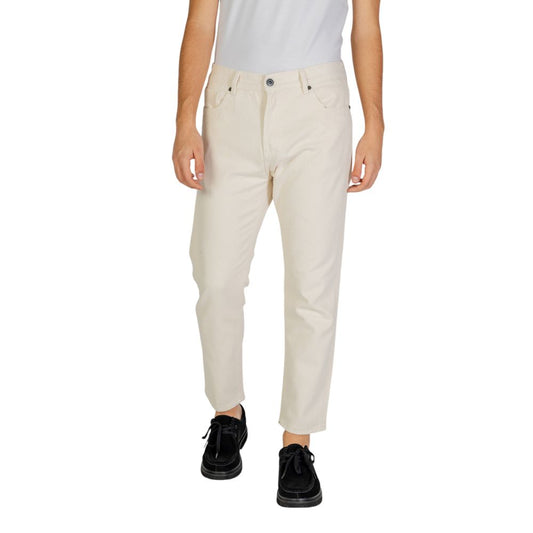 Gianni Lupo Cream Cotton Pant
