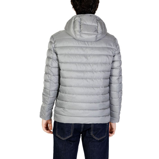 Gianni Lupo Gray Polyamide Jackets & Coat