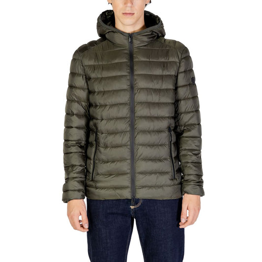 Gianni Lupo Green Polyamide Jackets & Coat