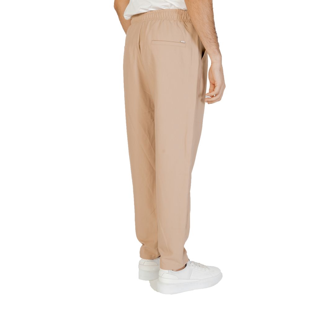 Gianni Lupo Beige Polyester Pant