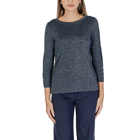 Street One Blue Polyester Long Sleeve