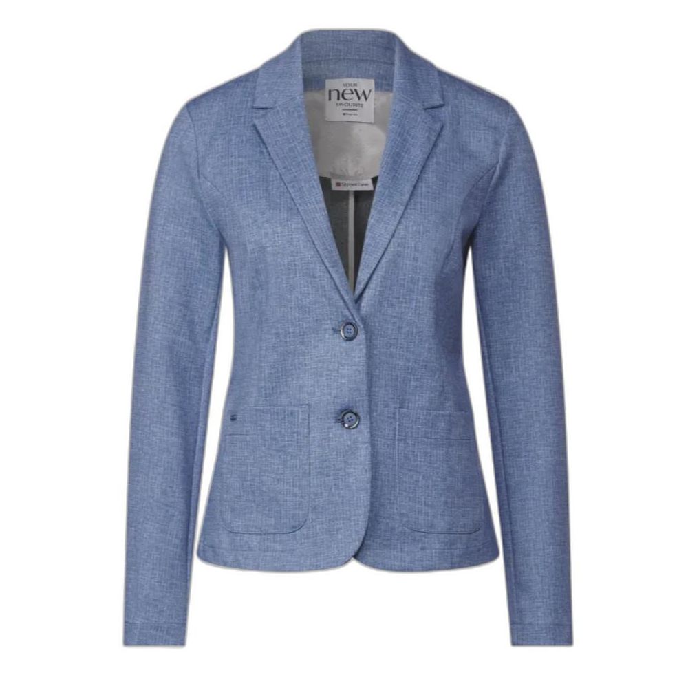 Street One Blue Polyester Blazer