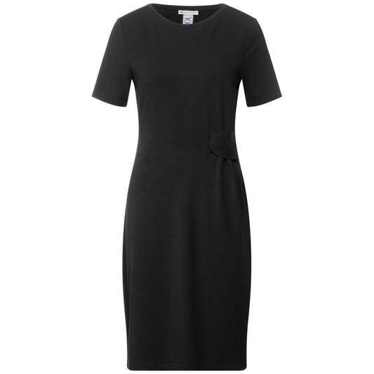 Street One Black Cotton Midi