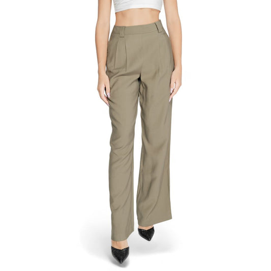 Morgan De Toi Green Cotton Pant