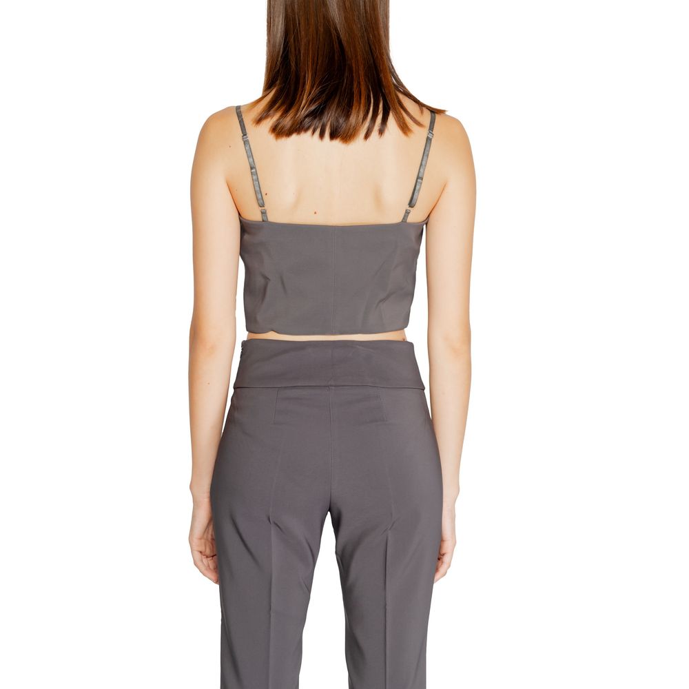Rinascimento Gray Polyester Top