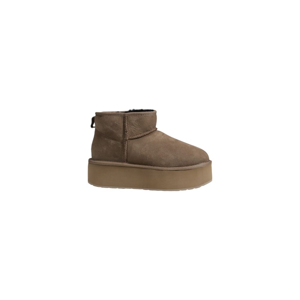 EMU Australia Gray Leather Ankle