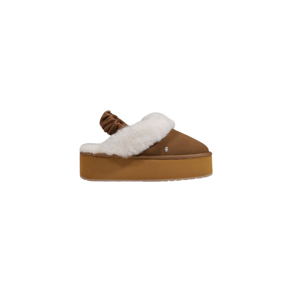EMU Australia Beige Suede Leather Platform