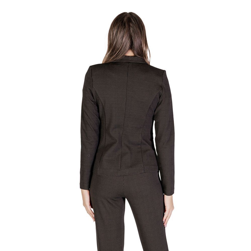 ICHI Brown Polyester Blazer