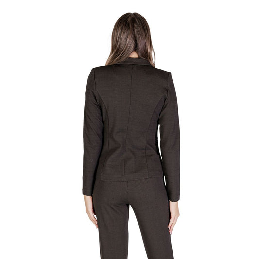 ICHI Brown Polyester Blazer