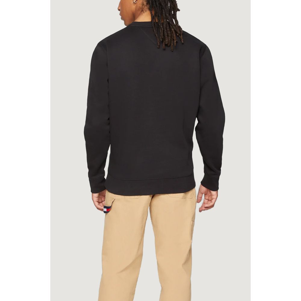 Tommy Hilfiger Jeans Black Cotton Sweatshirt