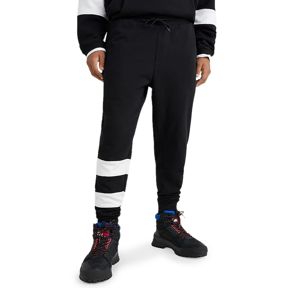 Tommy Hilfiger Jeans Black Cotton Joggers Workout Pant