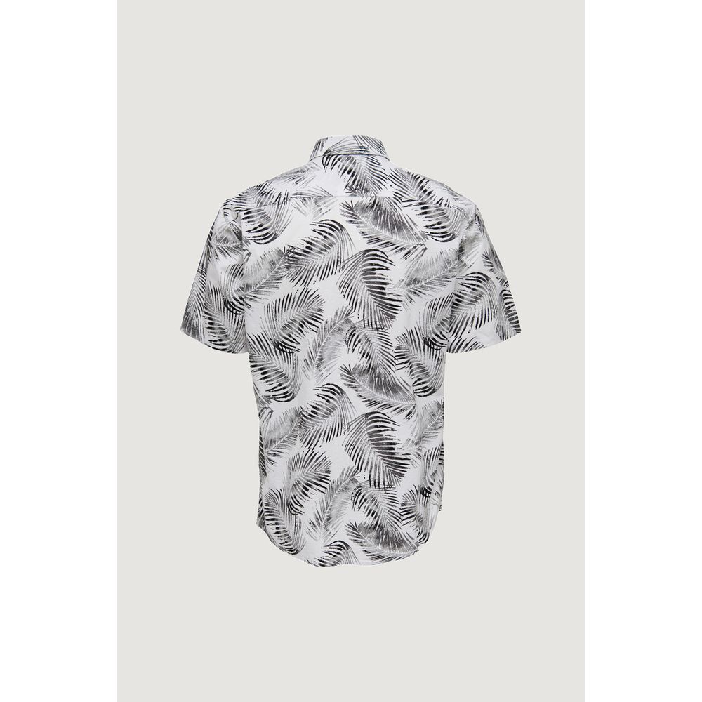 Only & Sons White Cotton Shortsleeve