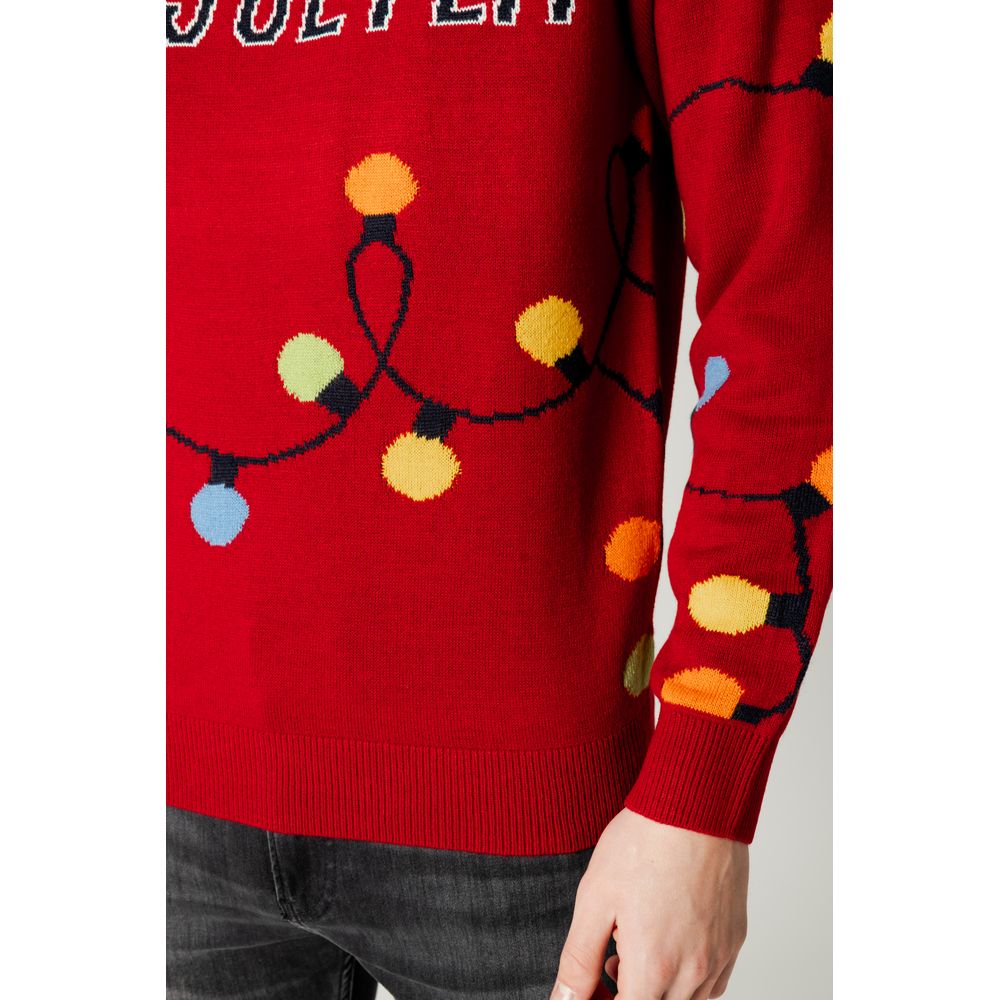 Only & Sons Red Marabou Sweater