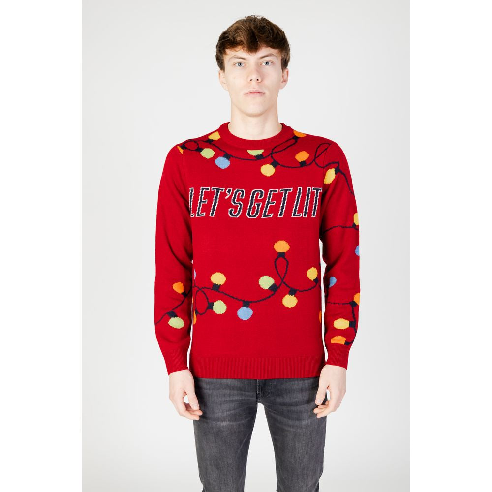 Only & Sons Red Marabou Sweater