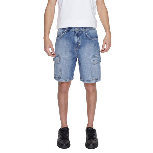 Antony Morato Blue Cotton Bermuda