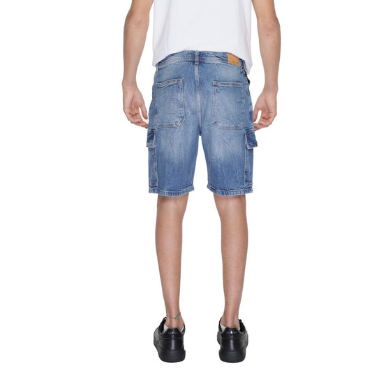 Antony Morato Blue Cotton Bermuda