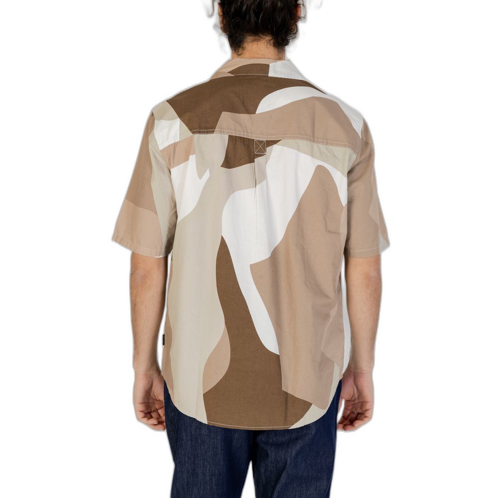 Only & Sons Brown Cotton Shortsleeve