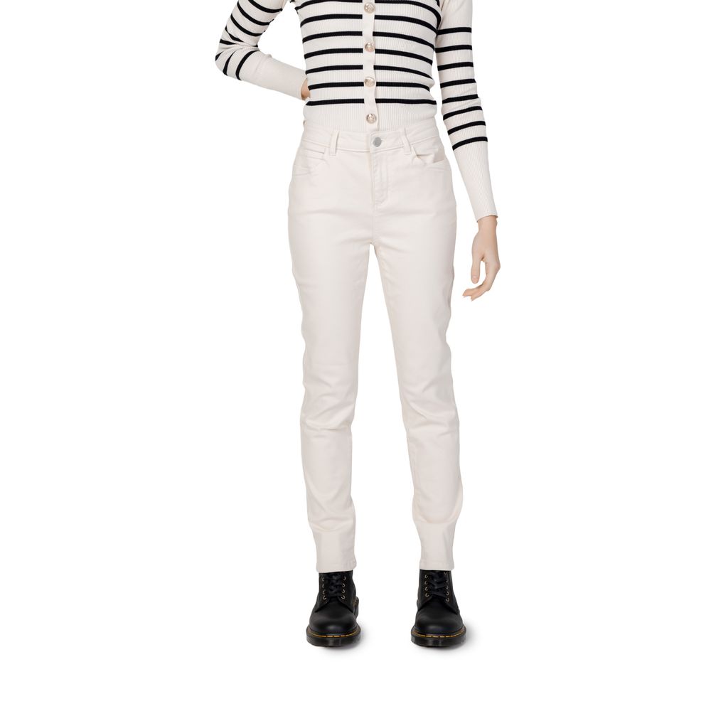 Morgan De Toi Beige Cotton Pant