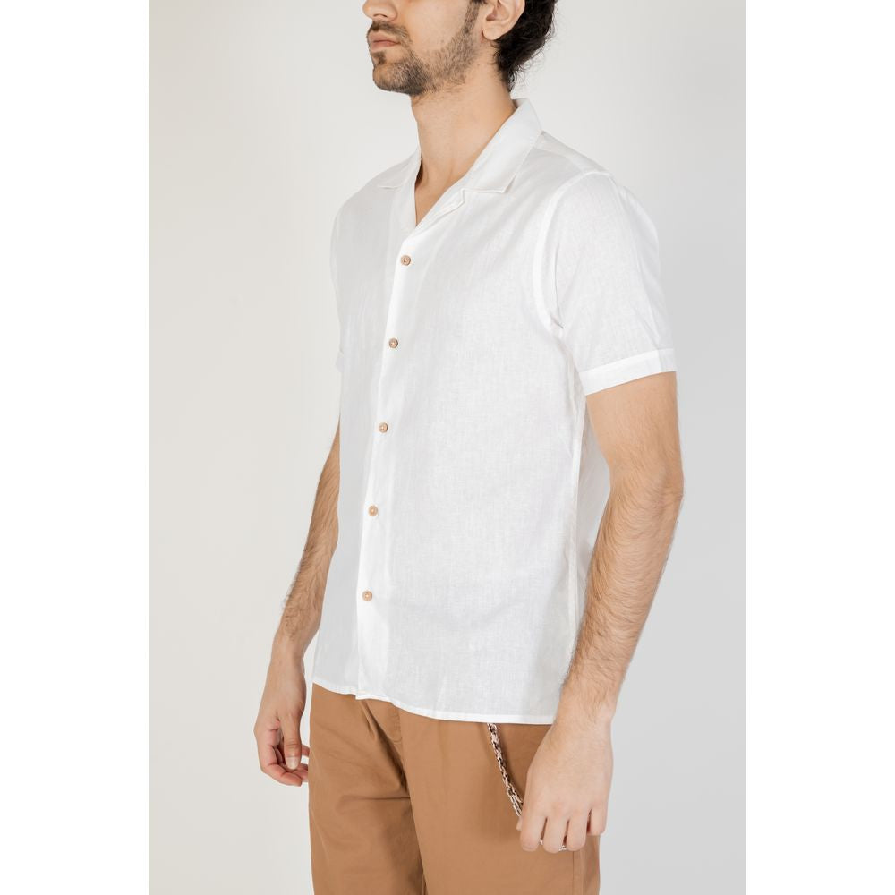 Hamaki-Ho White Linen Shortsleeve